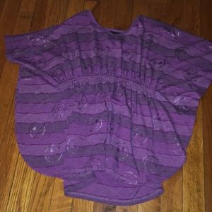 Purple smiley shirt